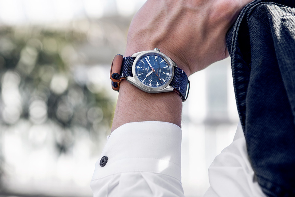 Omega's Denim-Dial Railmaster Pays Homage to Working Class Life