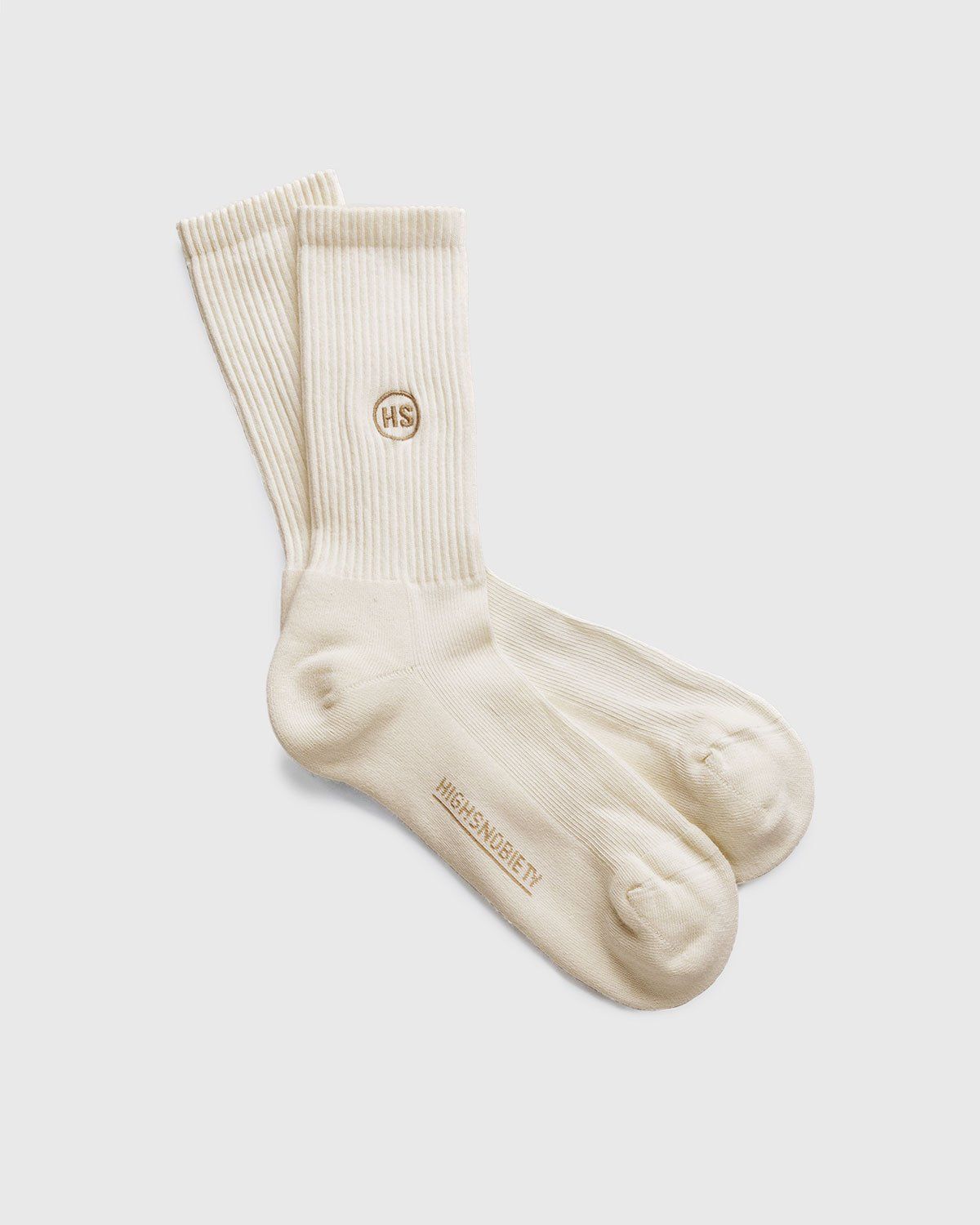 Highsnobiety – Socks Off White - Crew - White - Image 1