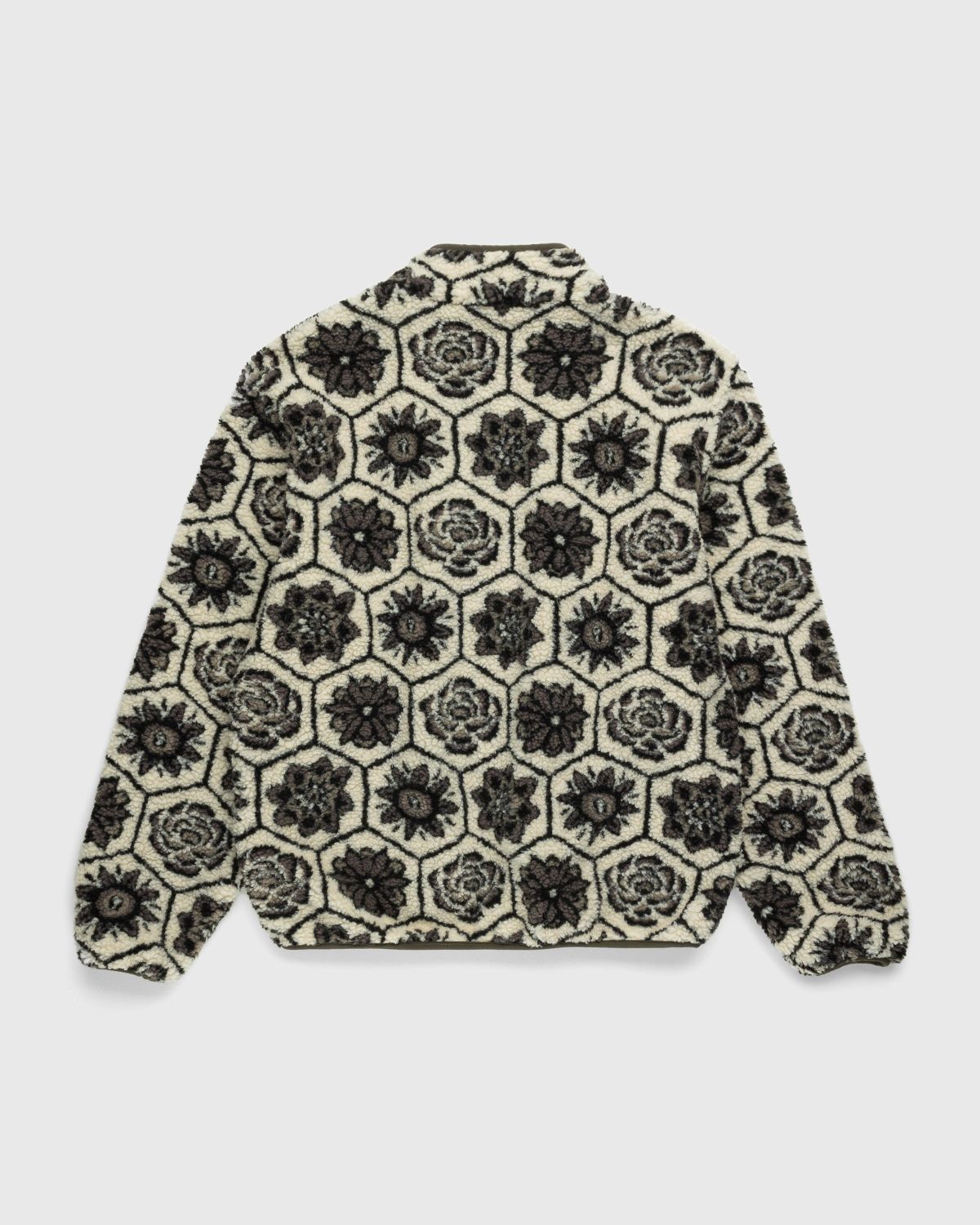 Patta – Wall Flower Fleece Jacket Birch/Dark Gull Grey - Outerwear - Grey - Image 2