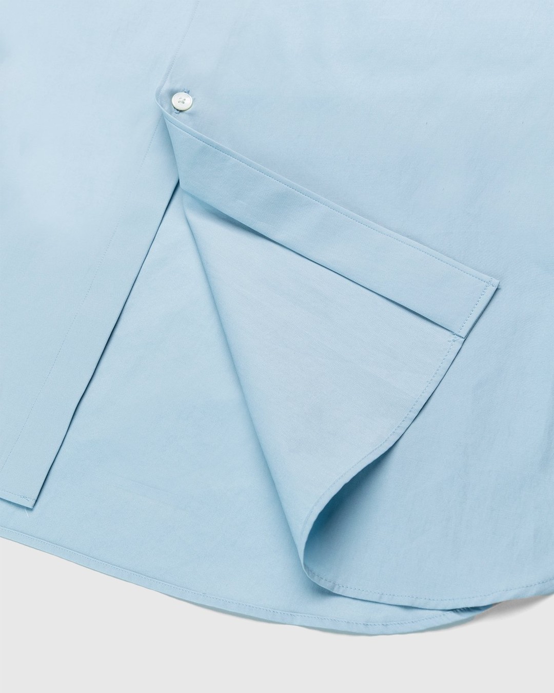 Auralee – Twill Shirt Blue - Longsleeve Shirts - Blue - Image 4