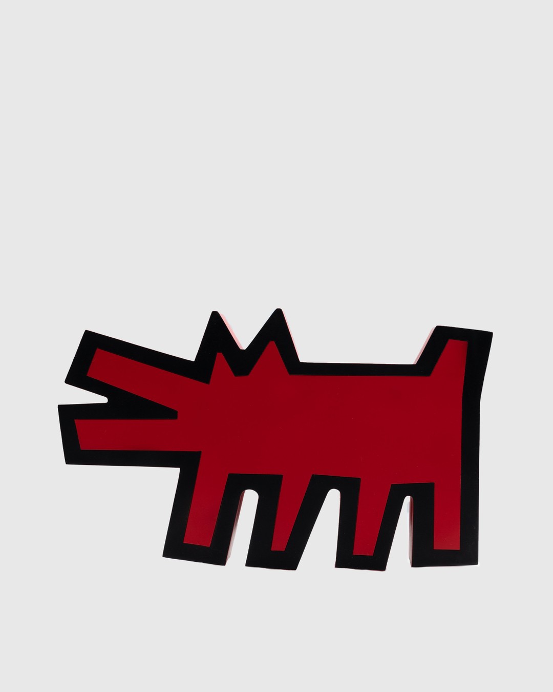 Medicom – Keith Haring Barking Dog Statue Red - Arts & Collectibles - Red - Image 1
