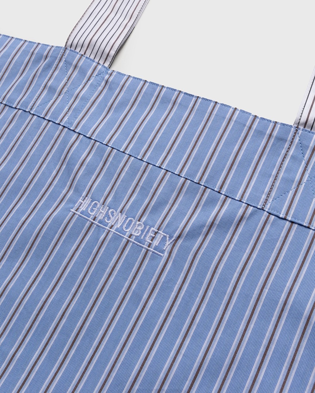 Highsnobiety – Shirting Book Tote Blue - Bags - Blue - Image 5