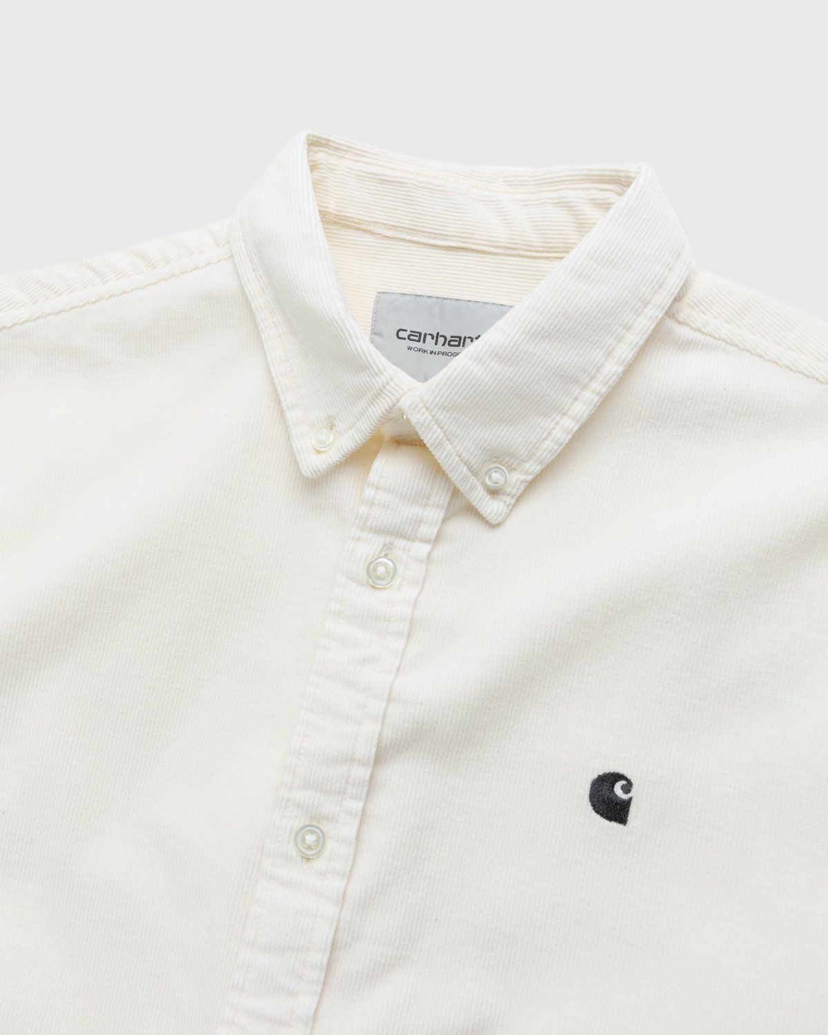 Carhartt WIP – Madison Finde Cort Shirt Wax Black - Shirts - Black - Image 3