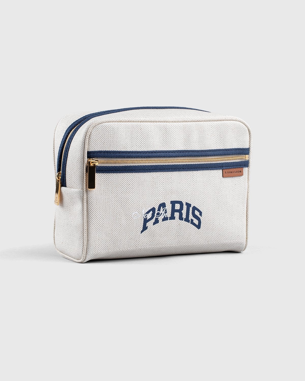 L/UNIFORM x Highsnobiety – Toiletry Bag - Cosmetic Cases - Beige - Image 5