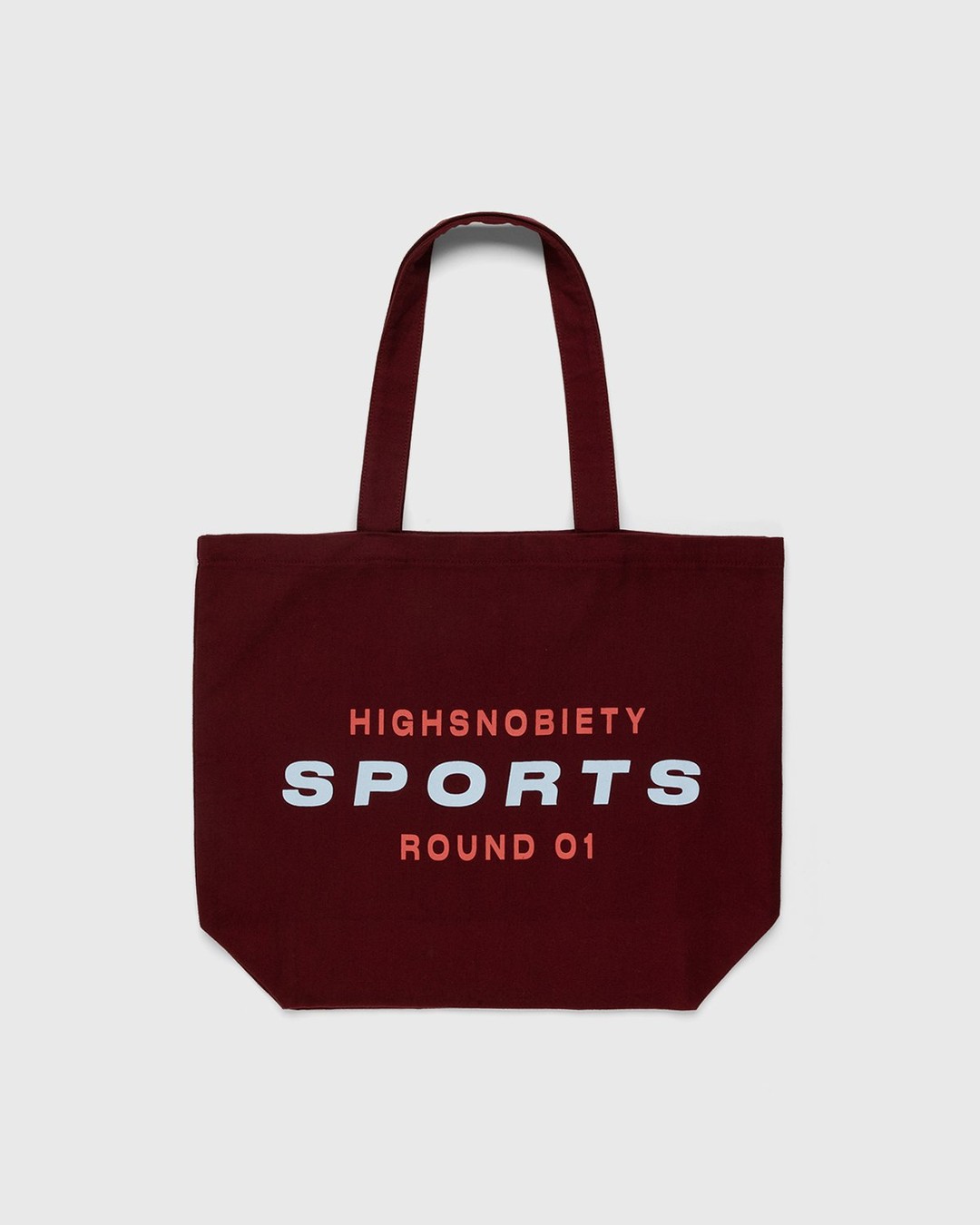 Highsnobiety – HS Sports Logo Tote Bag Bordeaux - Bags - Red - Image 1