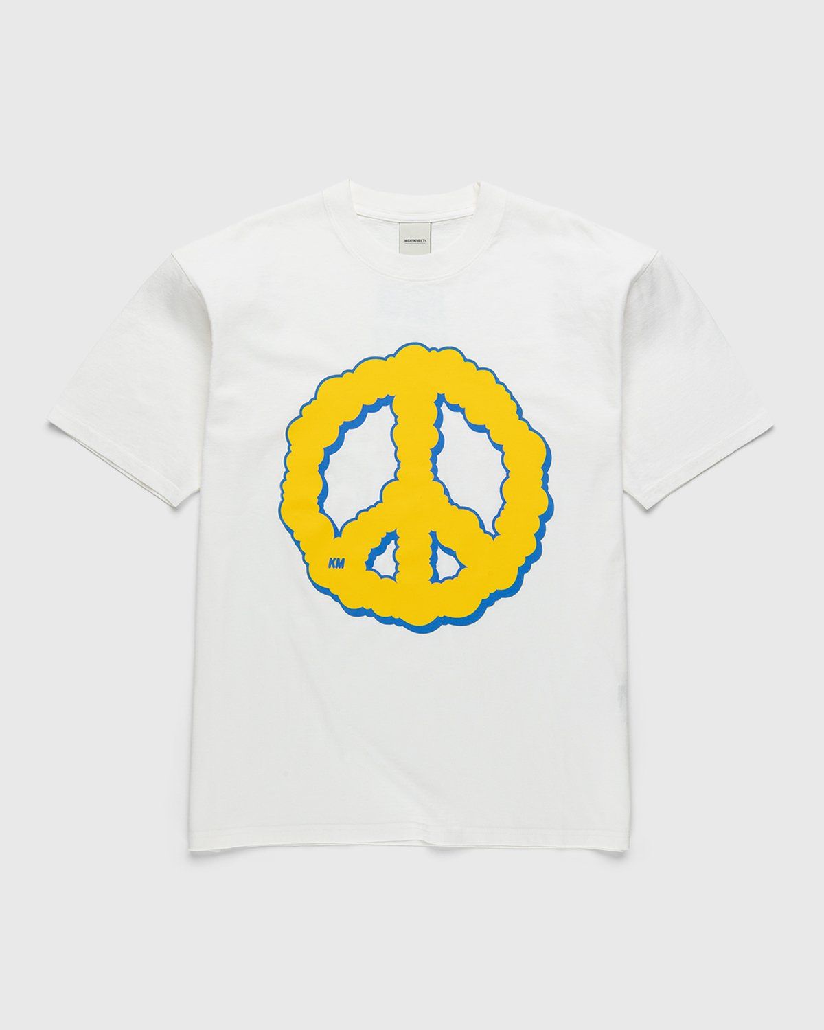 Keinemusik x Highsnobiety – Peace Logo T-Shirt White - T-Shirts - White - Image 1