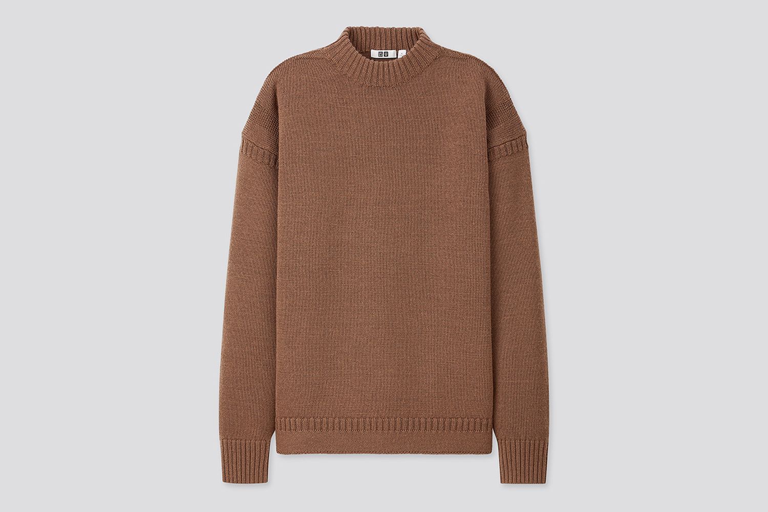 Middle Dauge Mock-Neck Long-Sleeve Sweater