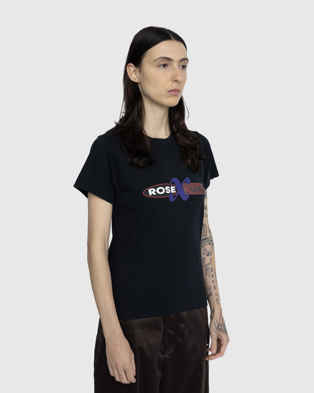 Martine Rose – Shrunken T-Shirt Black - T-shirts - Black - Image 4