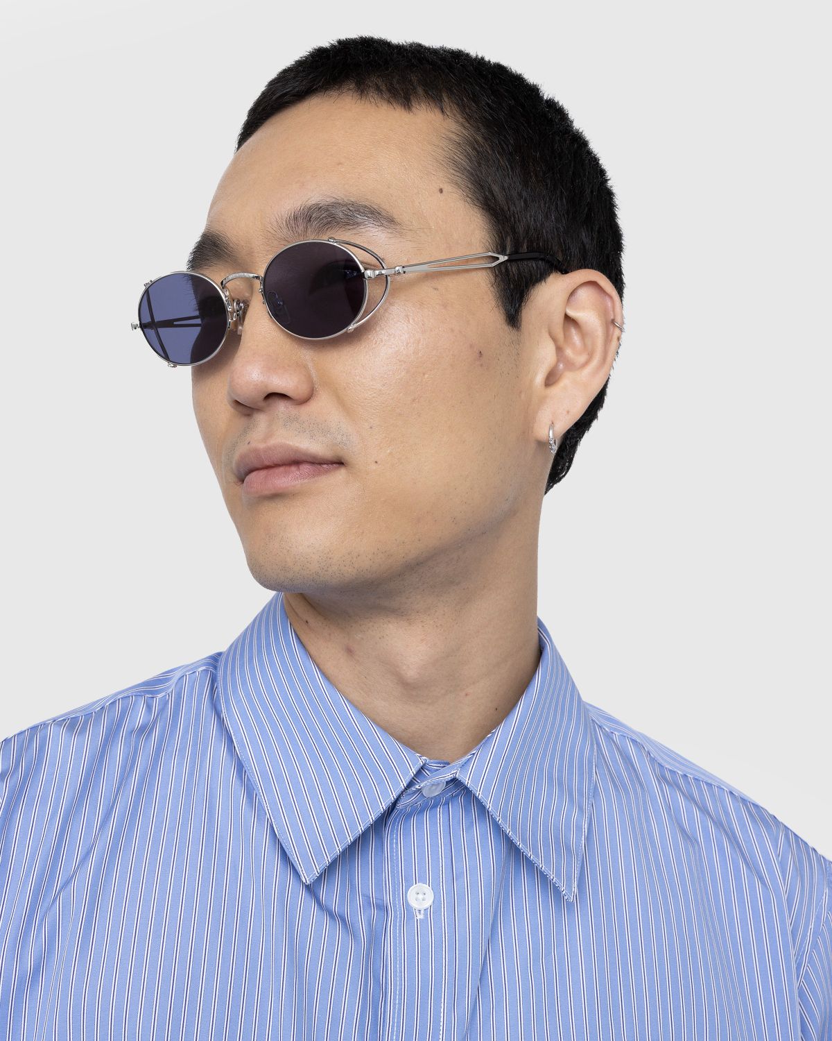 Jean Paul Gaultier x Burna Boy – 55-3175 Arceau Sunglasses Silver ...