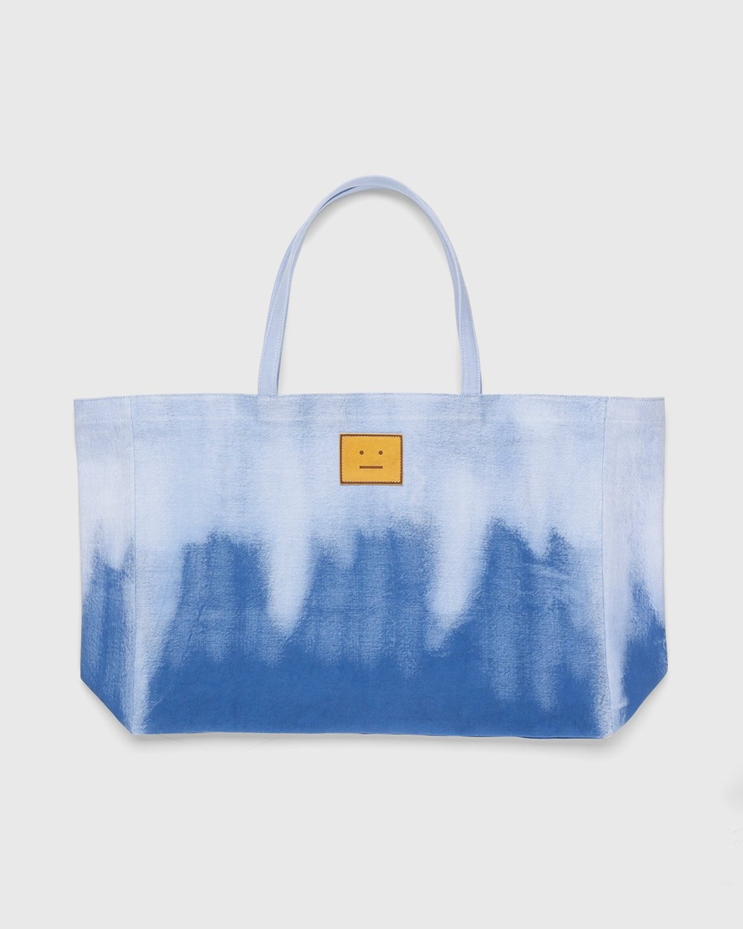 Acne Studios – Bleached Face Tote Bag Denim Blue - Tote Bags - Blue - Image 1