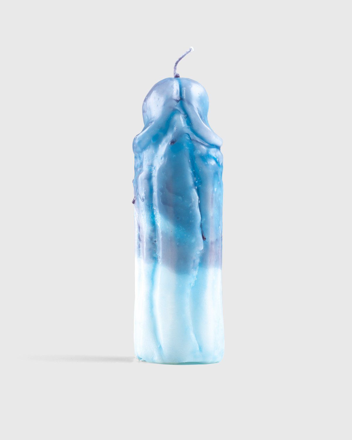 Laura Welker – Hand Carved Wax Candle Blue - Candles & Fragrances - Blue - Image 2