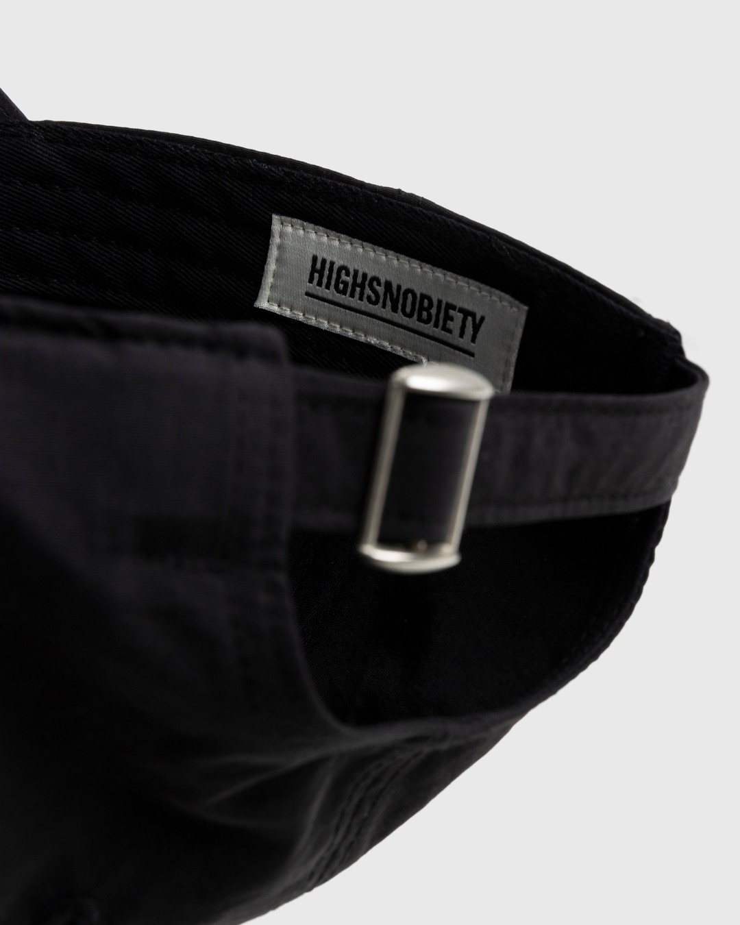 Highsnobiety – Peached Nylon Ball Cap Black - Hats - Black - Image 2