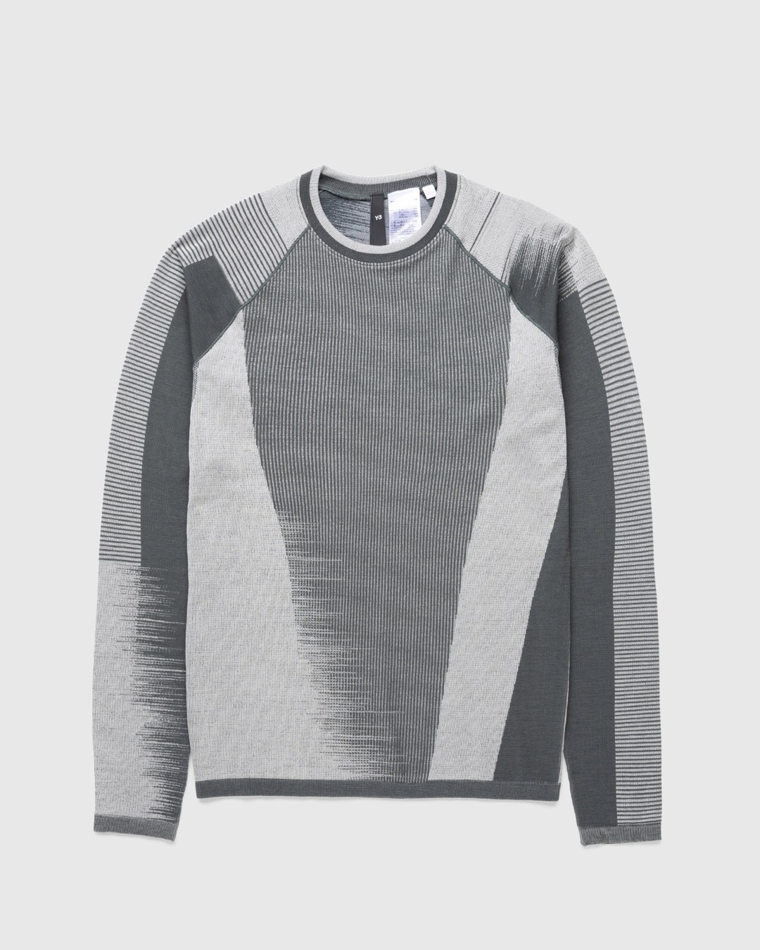 Y-3 – Long-sleeve Top Utility Ivy/Wonder Silver - Longsleeves - Silver - Image 1