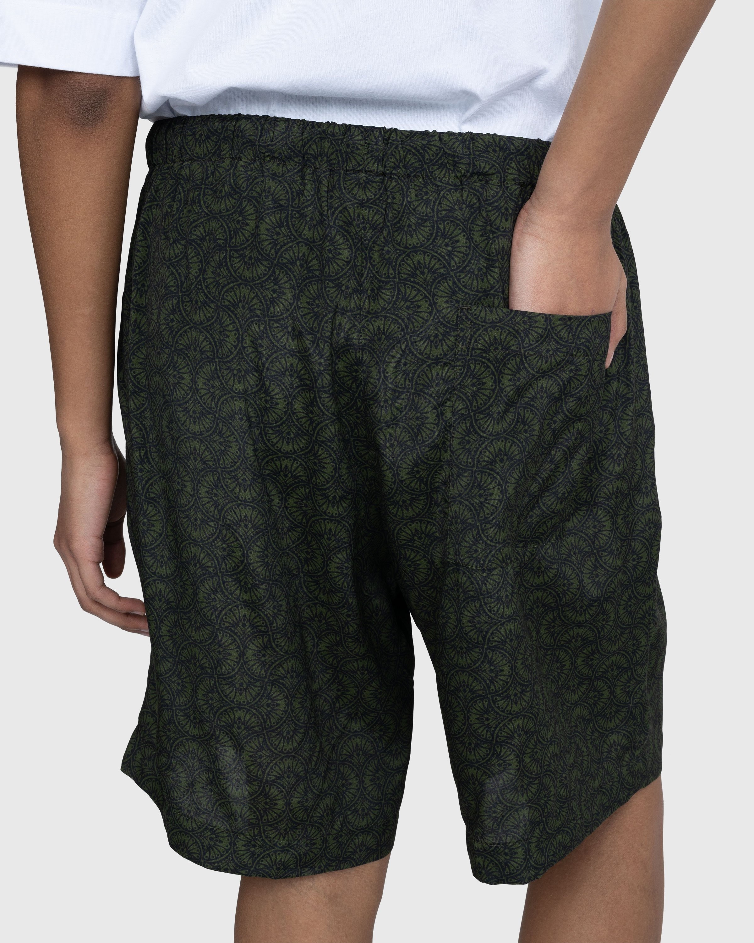 Dries van Noten – Piperi Shorts Bottle - Shorts - Green - Image 6