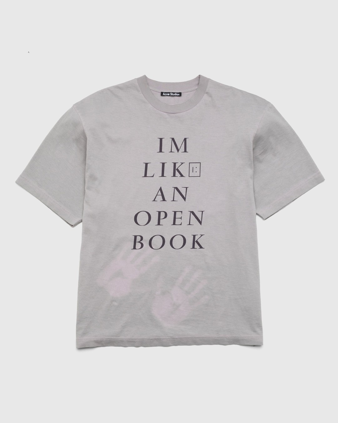 Acne Studios – Heat Reactive Print T-Shirt Grey - T-shirts - Grey - Image 1