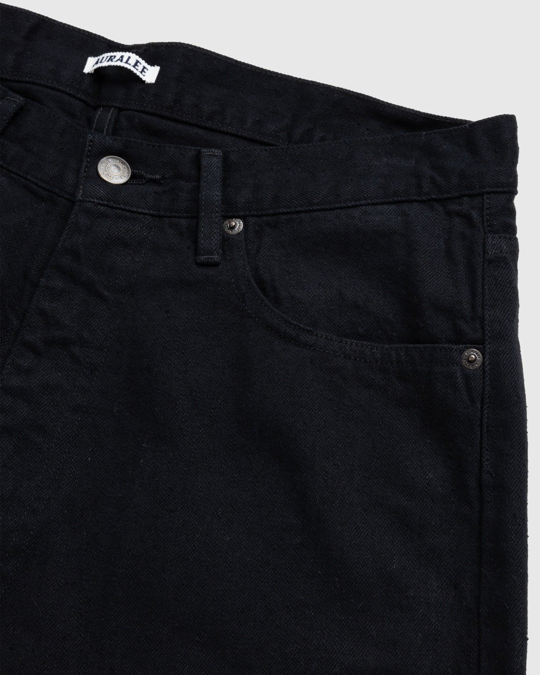 Auralee – Selvedge Light Denim Pants Black | Highsnobiety Shop