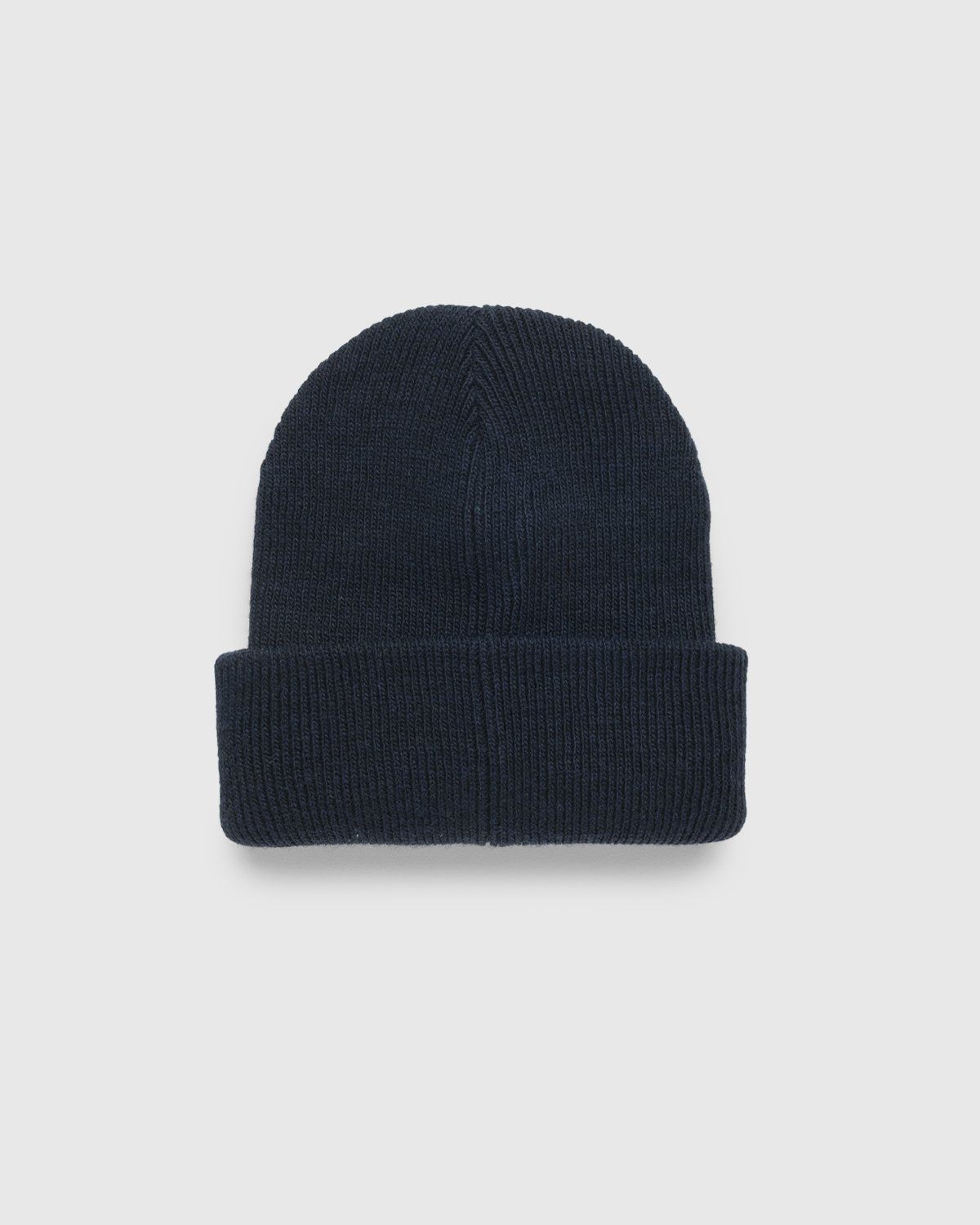Highsnobiety – Watch Logo Staples Beanie Navy - Hats - Blue - Image 2