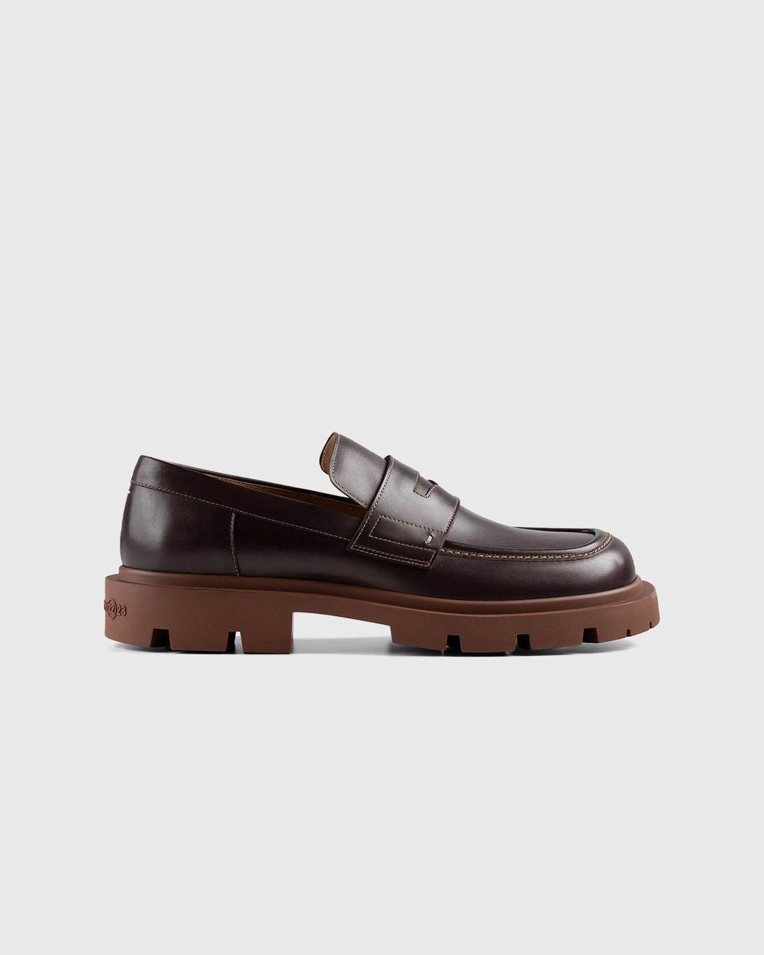 Maison Margiela – Lug Sole Loafers Brown - Shoes - Brown - Image 1