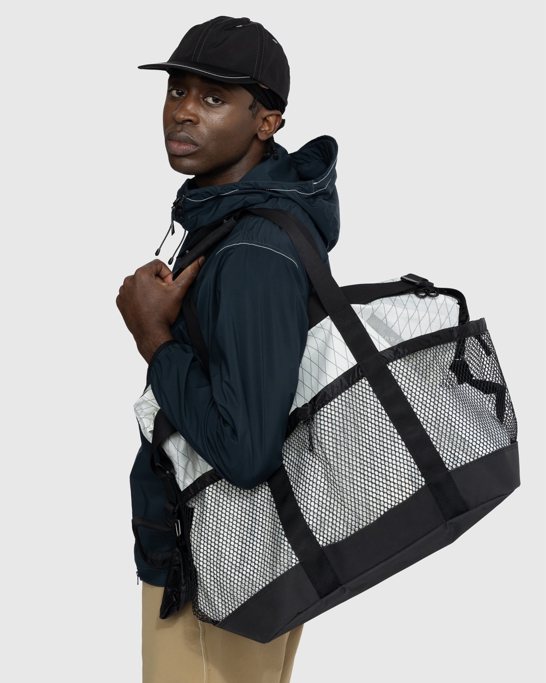 And Wander – X-Pac 45L Tote Bag Off White - Bags - Beige - Image 4