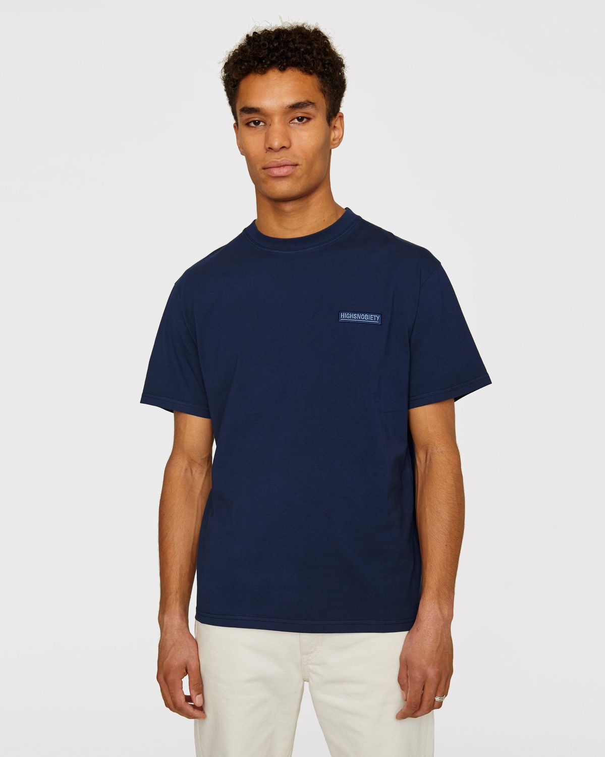 Highsnobiety – Staples T-Shirt Navy - T-shirts - Blue - Image 2