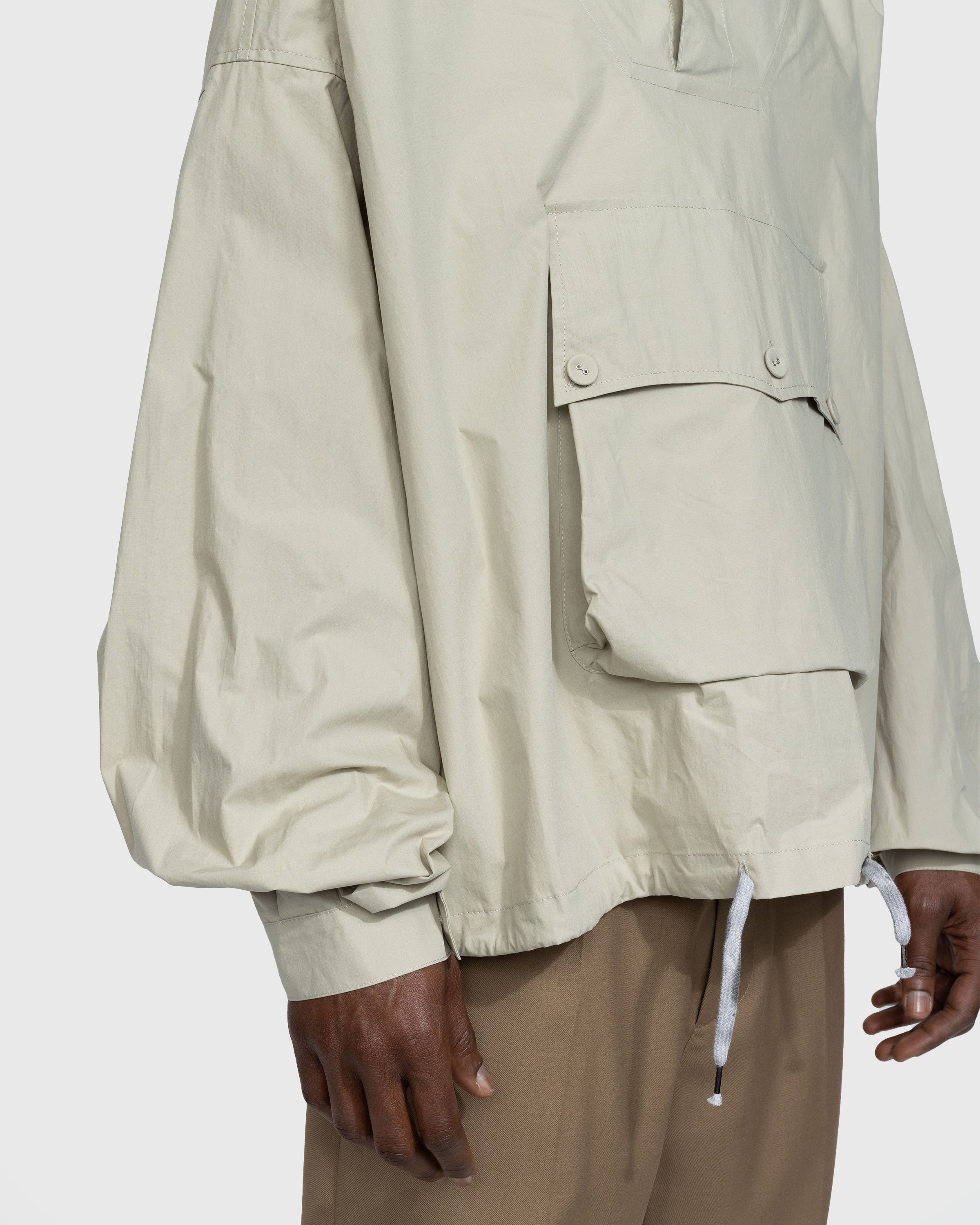 Maison Margiela – Coated Cotton Hooded Jacket Cream - Outerwear - Beige - Image 4