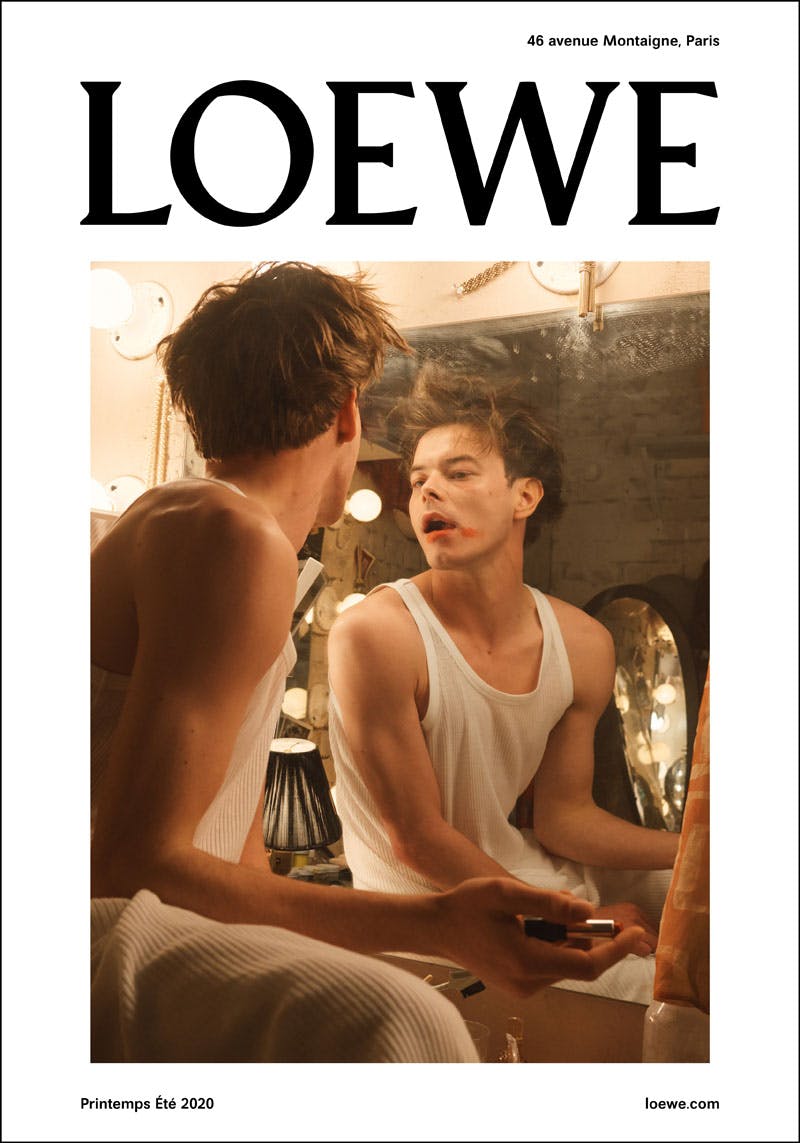 1LOEWE SS20 CAMPAIGN Charlie Heaton steven meisel