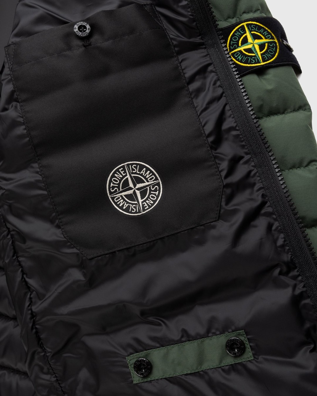 Green stone island coat new arrivals