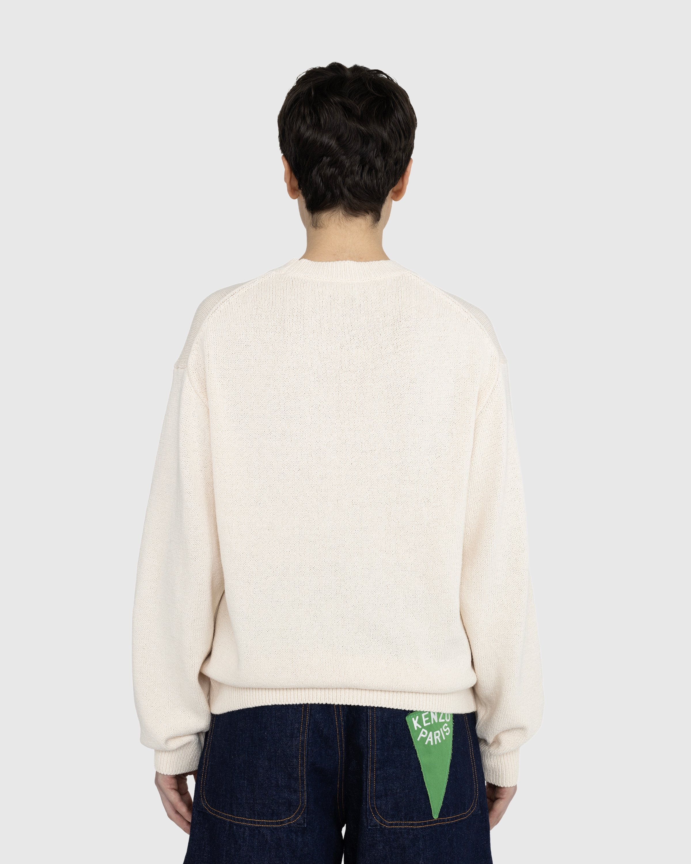 Kenzo – ‘BOKE FLOWER’ Jumper - Knitwear - Beige - Image 3