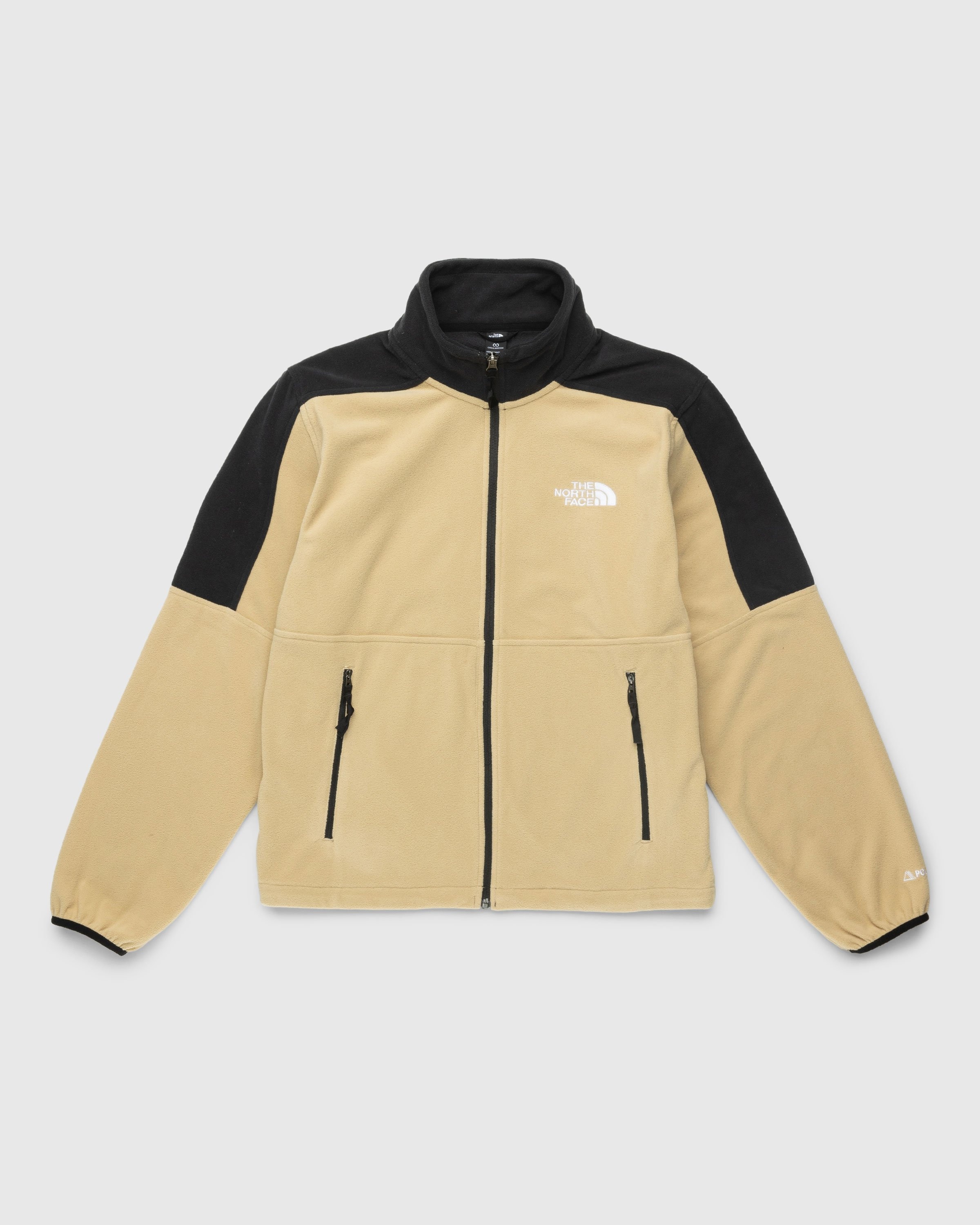 The North Face – TNF Polartec 100 Quarter-Zip Deep Grass Beige - Fleece - Green - Image 1