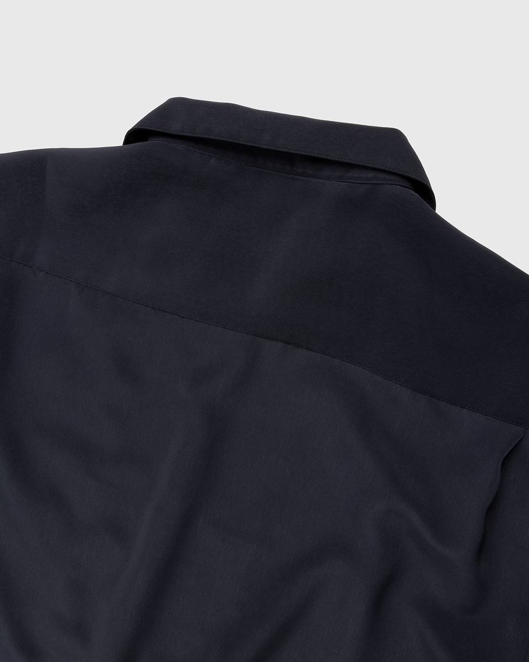 Highsnobiety – Rayon Short-Sleeve Shirt Navy Cream - Shirts - Blue - Image 3