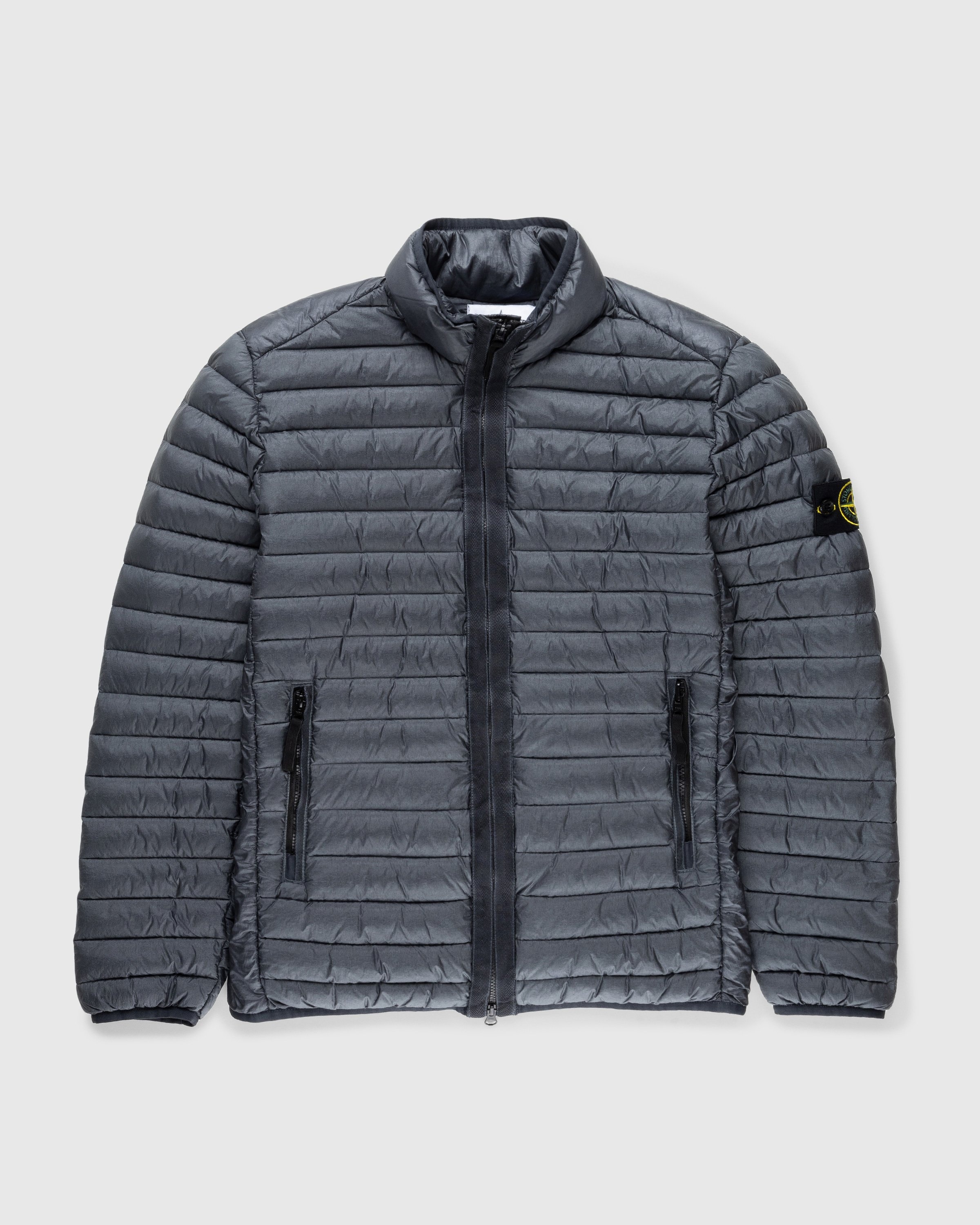 Stone Island Packable Recycled Nylon Down Jacket Lead Grey