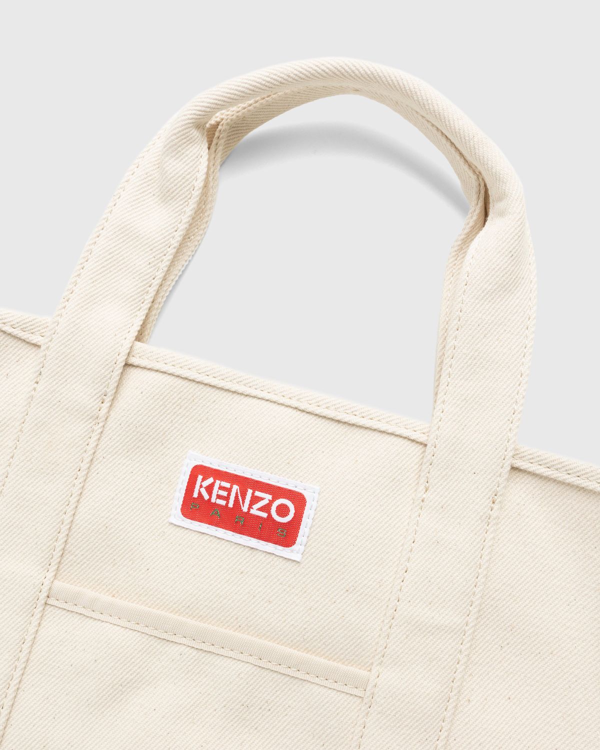 Kenzo – Poppy Tote Bag Ecru - Bags - Beige - Image 4