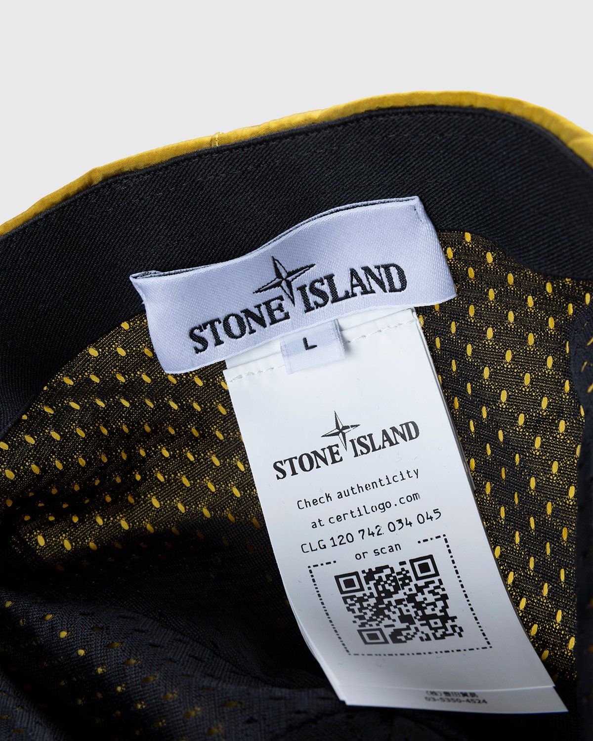 Stone Island – 99576 Nylon Metal Cap Yellow - Caps - Yellow - Image 6