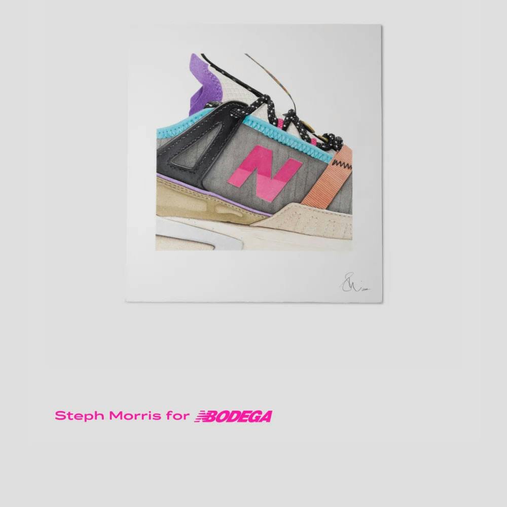 bodega new balance x-racer custom steph morris