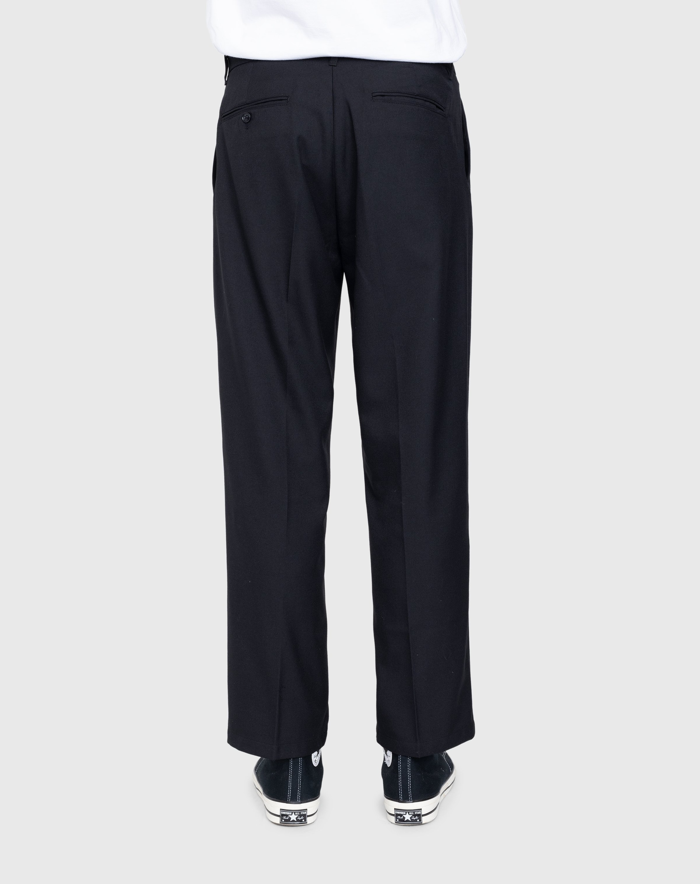 Highsnobiety – Heavy Wool Dress Pants Black - Pants - Black - Image 6