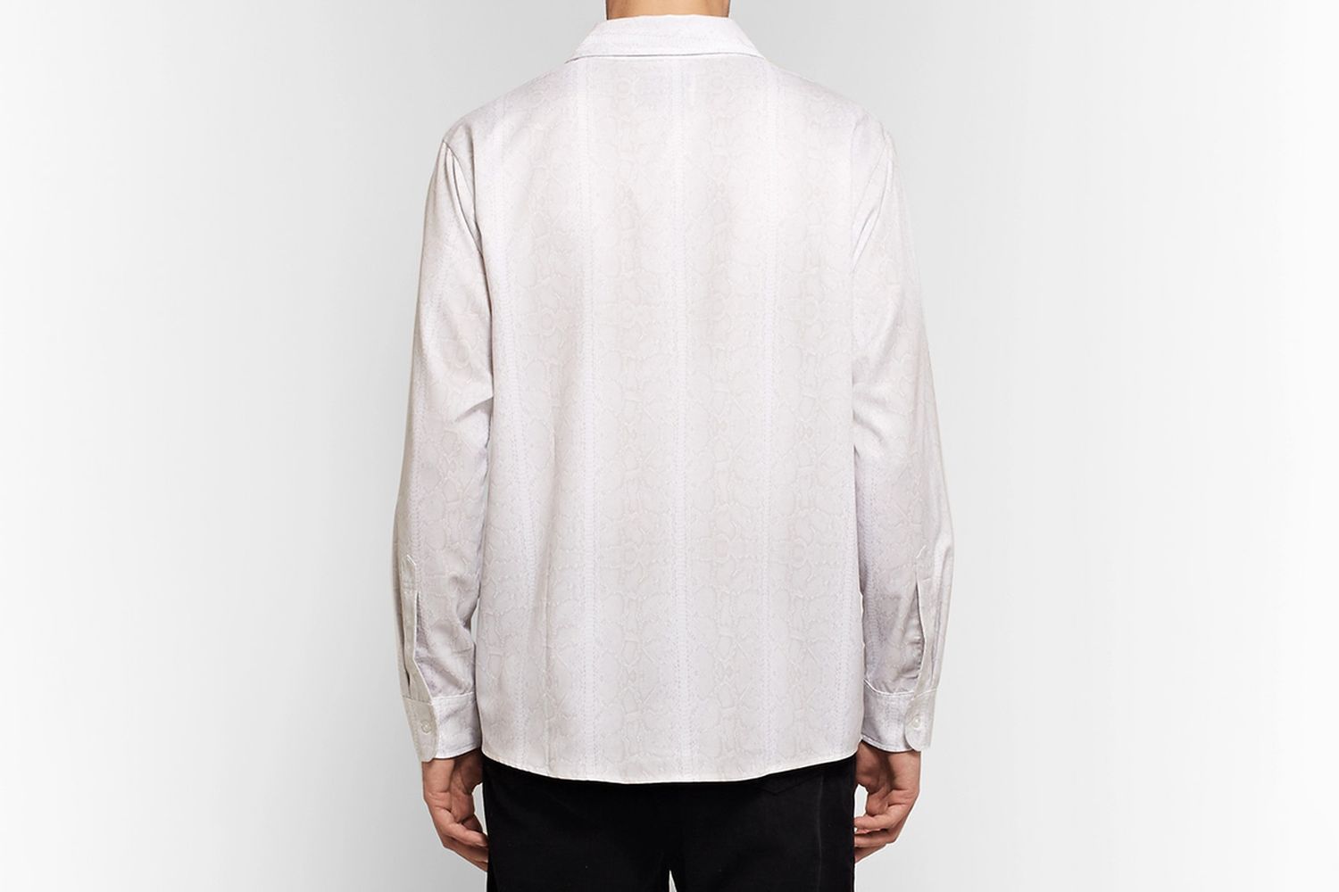 Snake-Print Woven Shirt