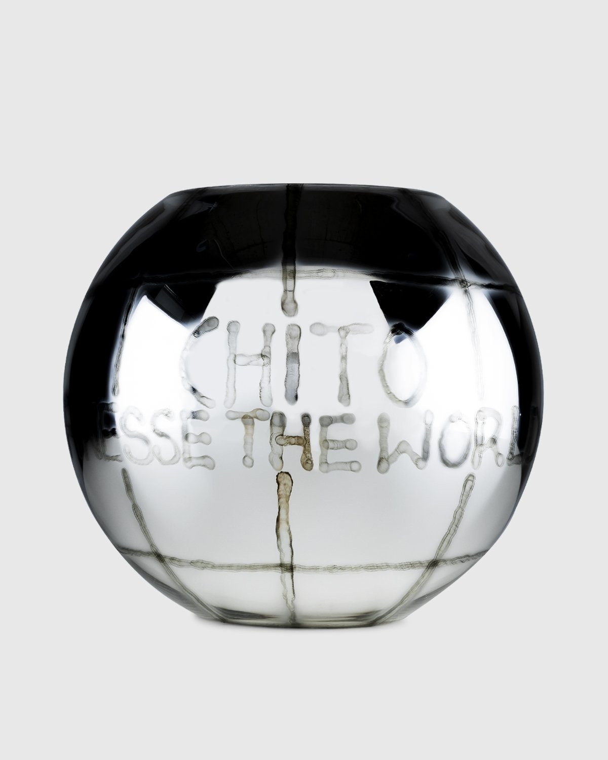 Chito x Christofle x Highsnobiety – Hand Painted Uni Vase Large 2 - Deco - Silver - Image 2