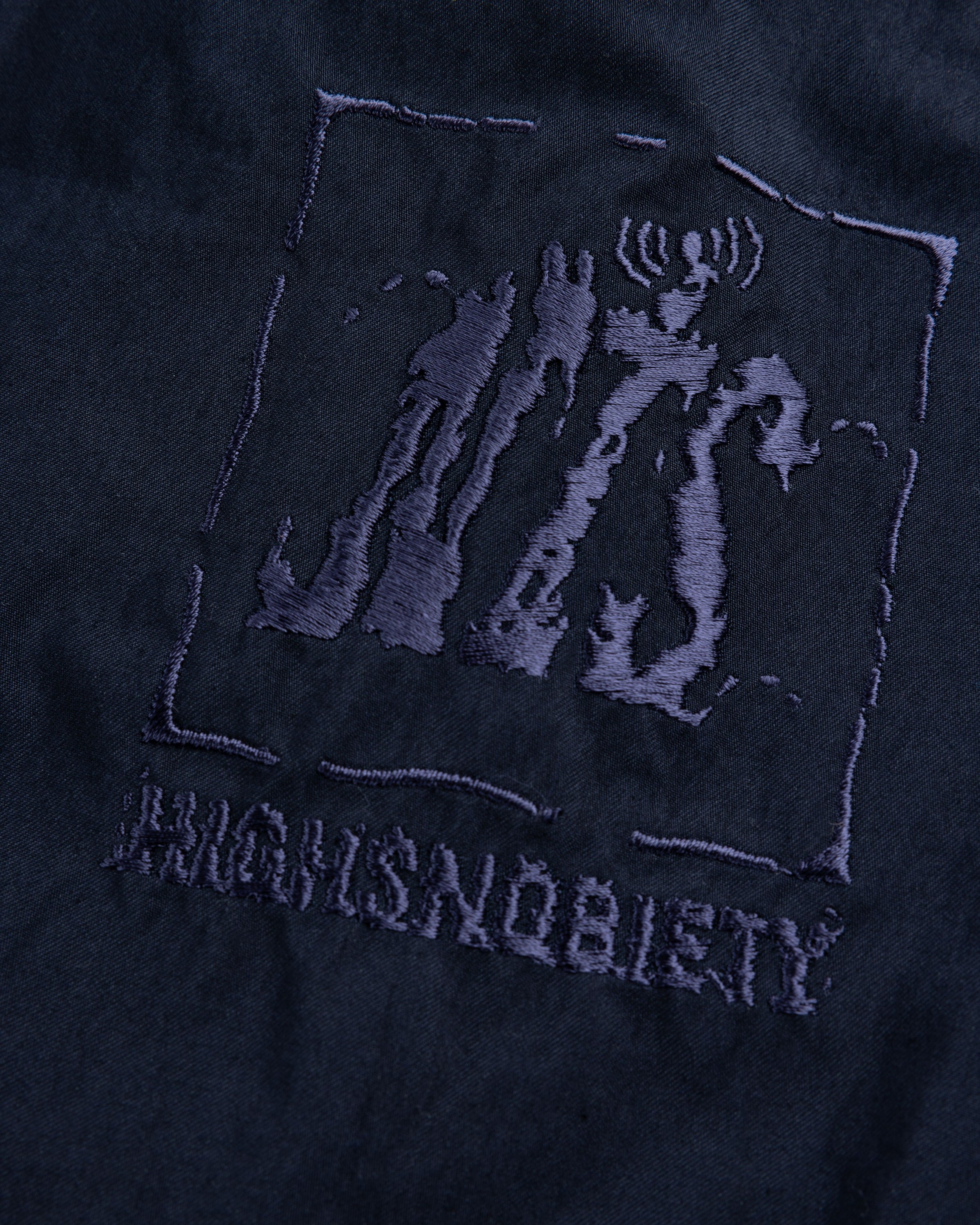 NTS x Highsnobiety – Brushed Nylon Skirt Navy - Skirts - Black - Image 8