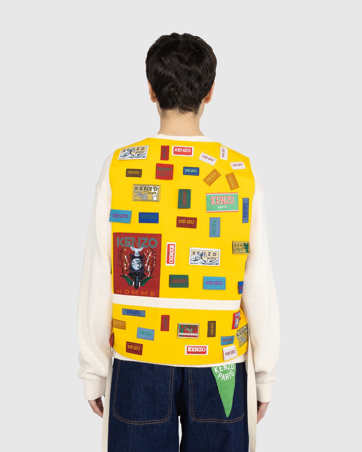 Kenzo – ‘Archives Labels’ Vest - Outerwear - Yellow - Image 4