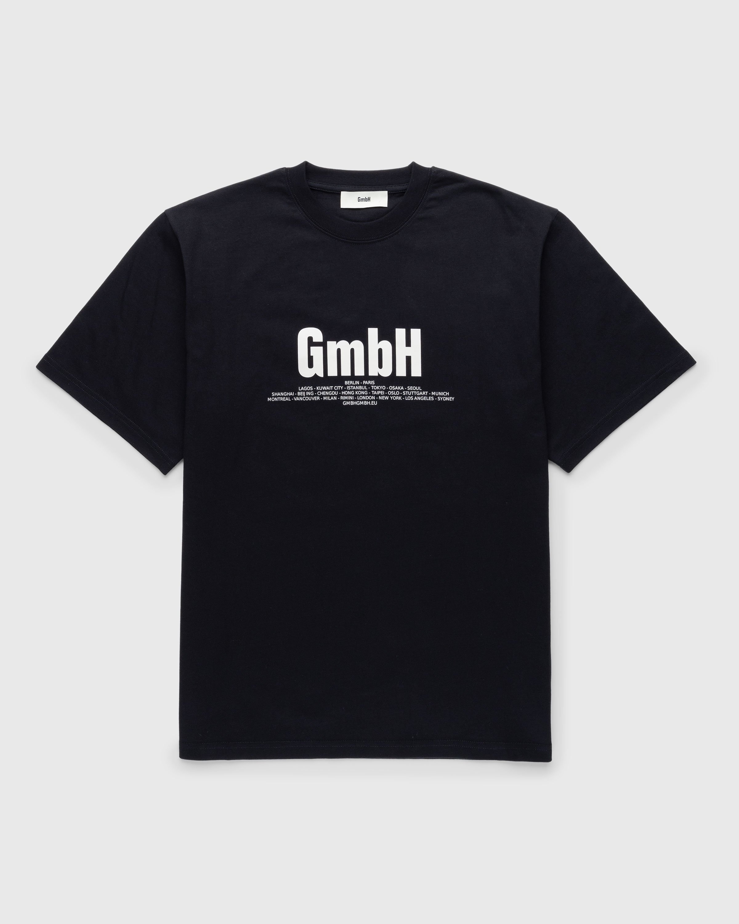 GmbH – Birk T-Shirt With Logo Print Black - T-shirts - Black - Image 1