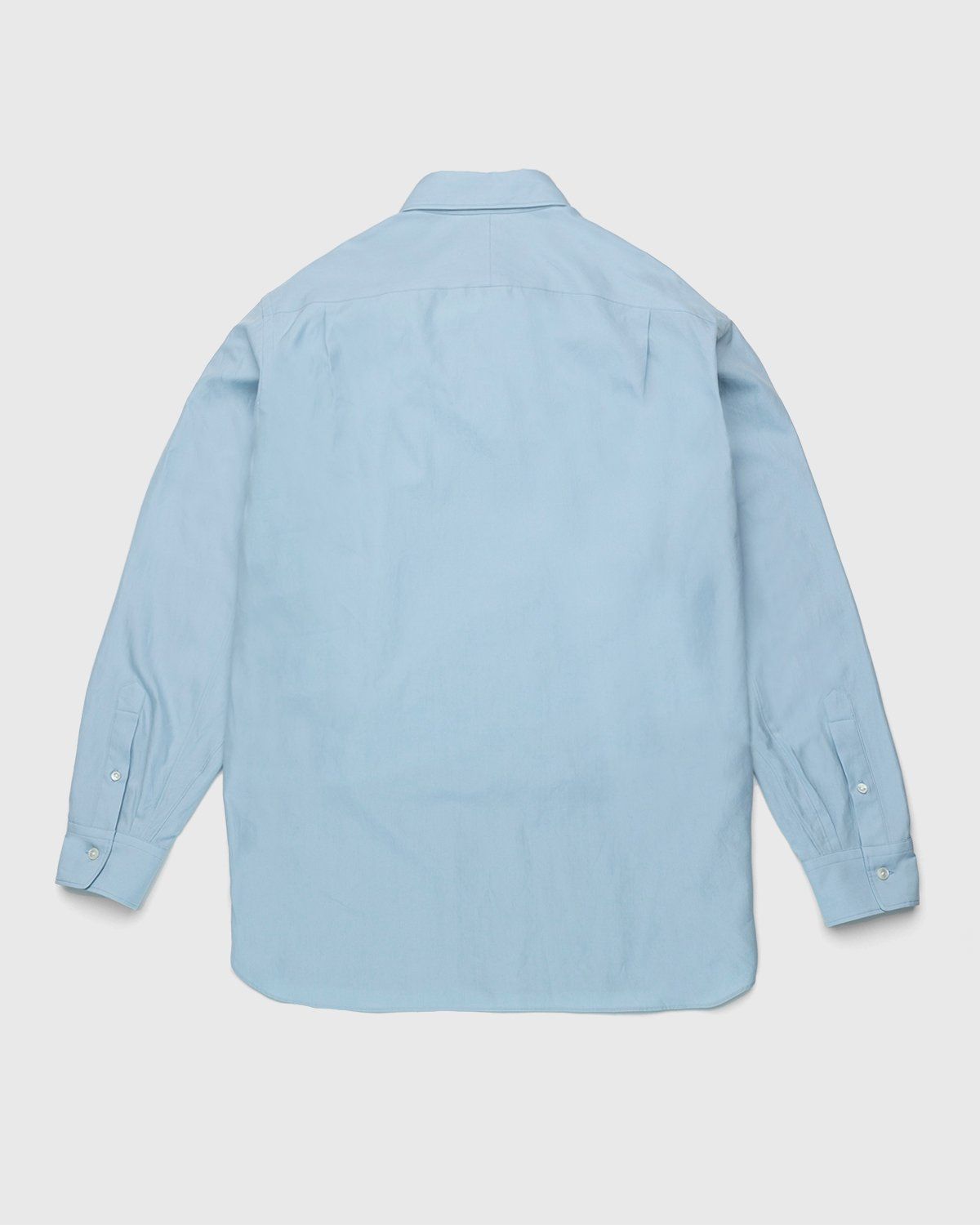 Auralee – Twill Shirt Blue - Shirts - Blue - Image 2
