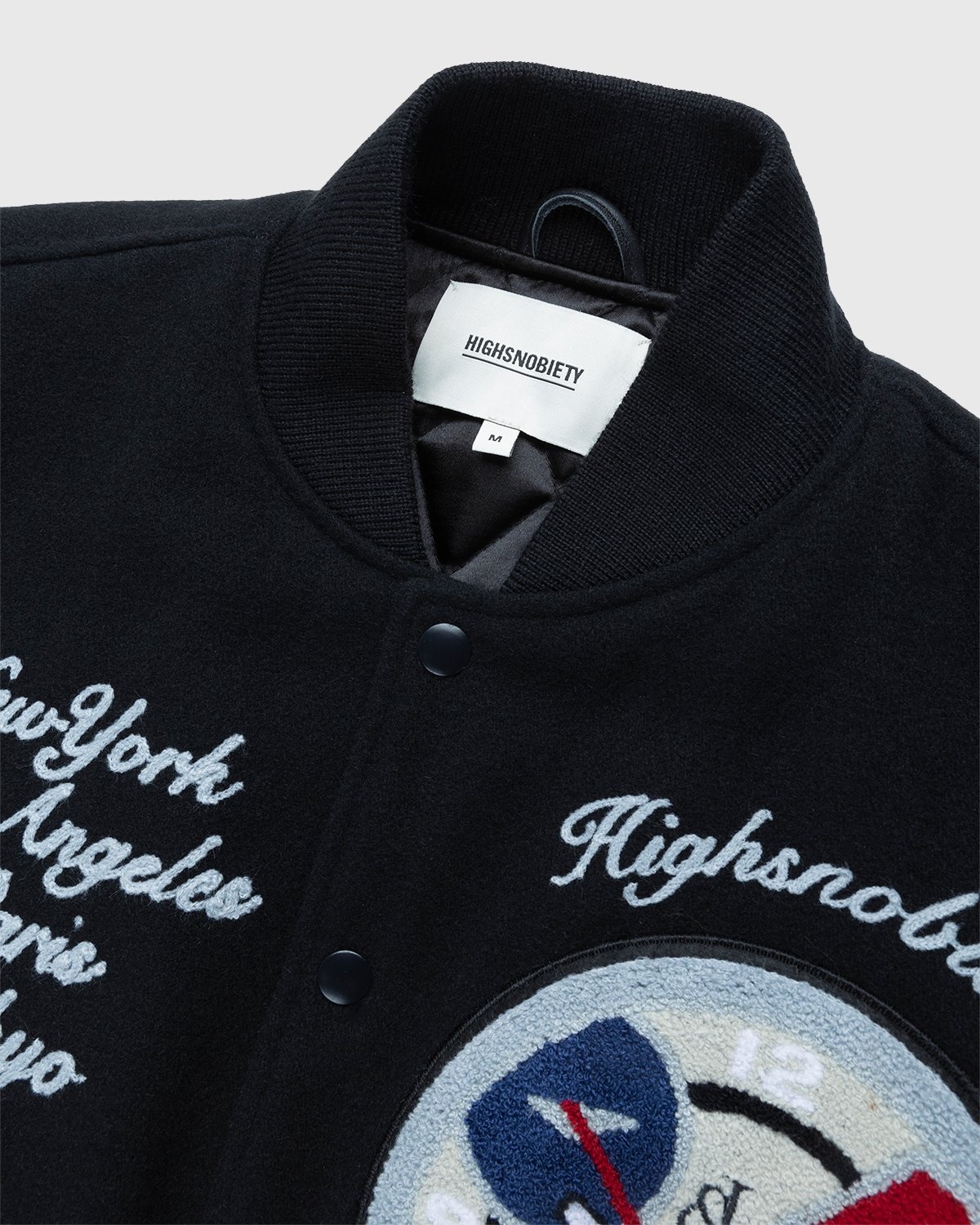 Jacob & Co. x Highsnobiety – Logo Varsity Jacket Black - Outerwear - Black - Image 4