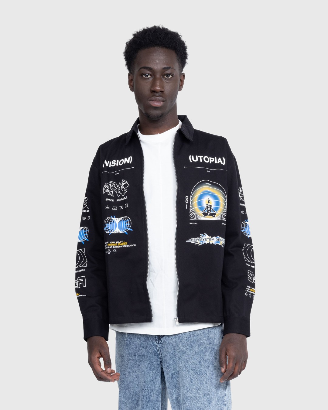 Space Available Studio – Utopia Work Jacket Black - Outerwear - Black - Image 2