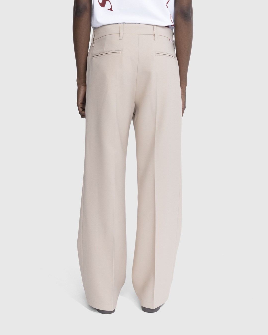 Stockholm Surfboard Club – Wide Bootcut Trousers Sand