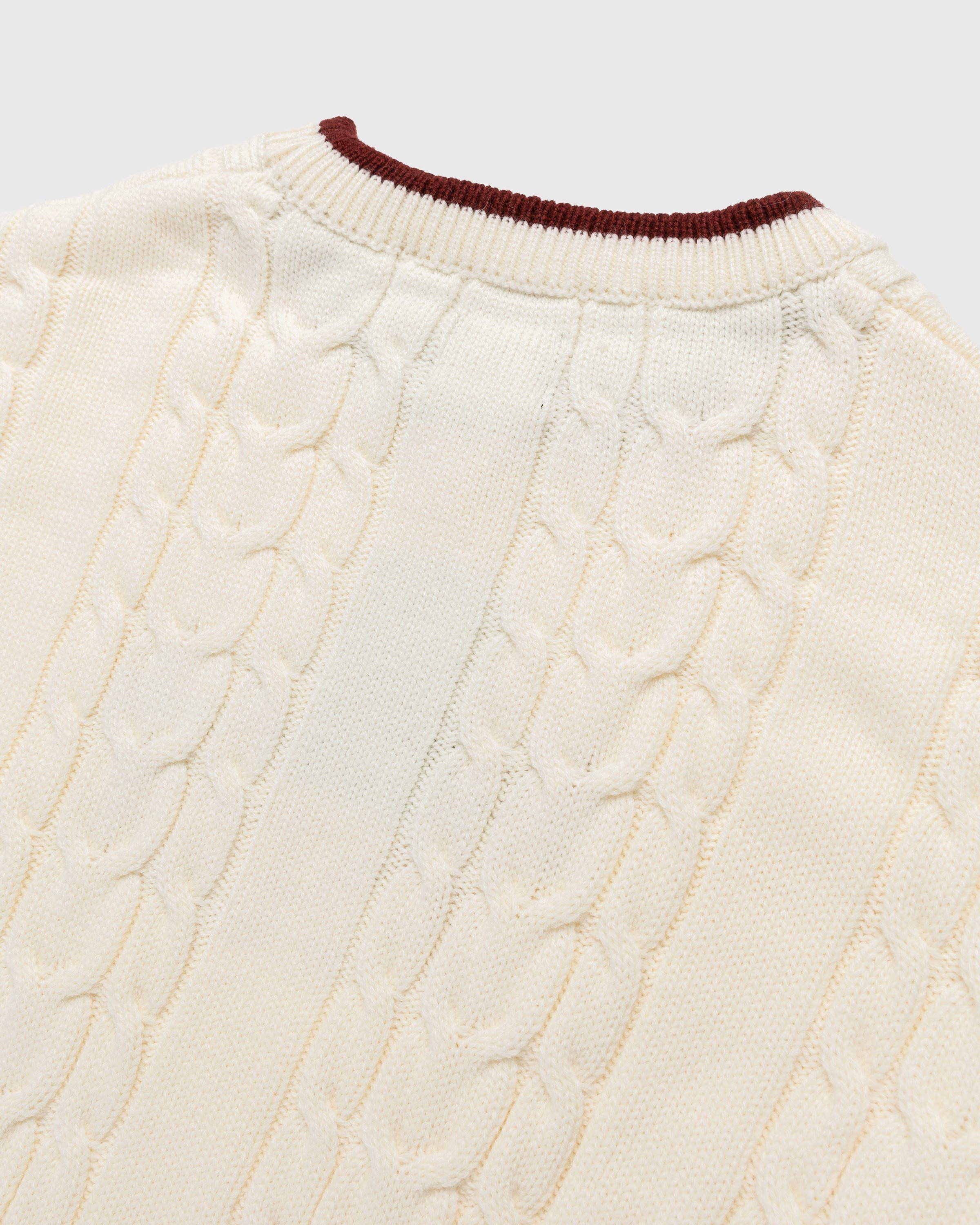 Patta – Premium Cable Knitted Sweater Vanilla Ice - Knitwear - White - Image 4