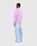 Our Legacy – Evening Polo Candyfloss Fuzzy Alpaca - Knitwear - Pink - Image 3
