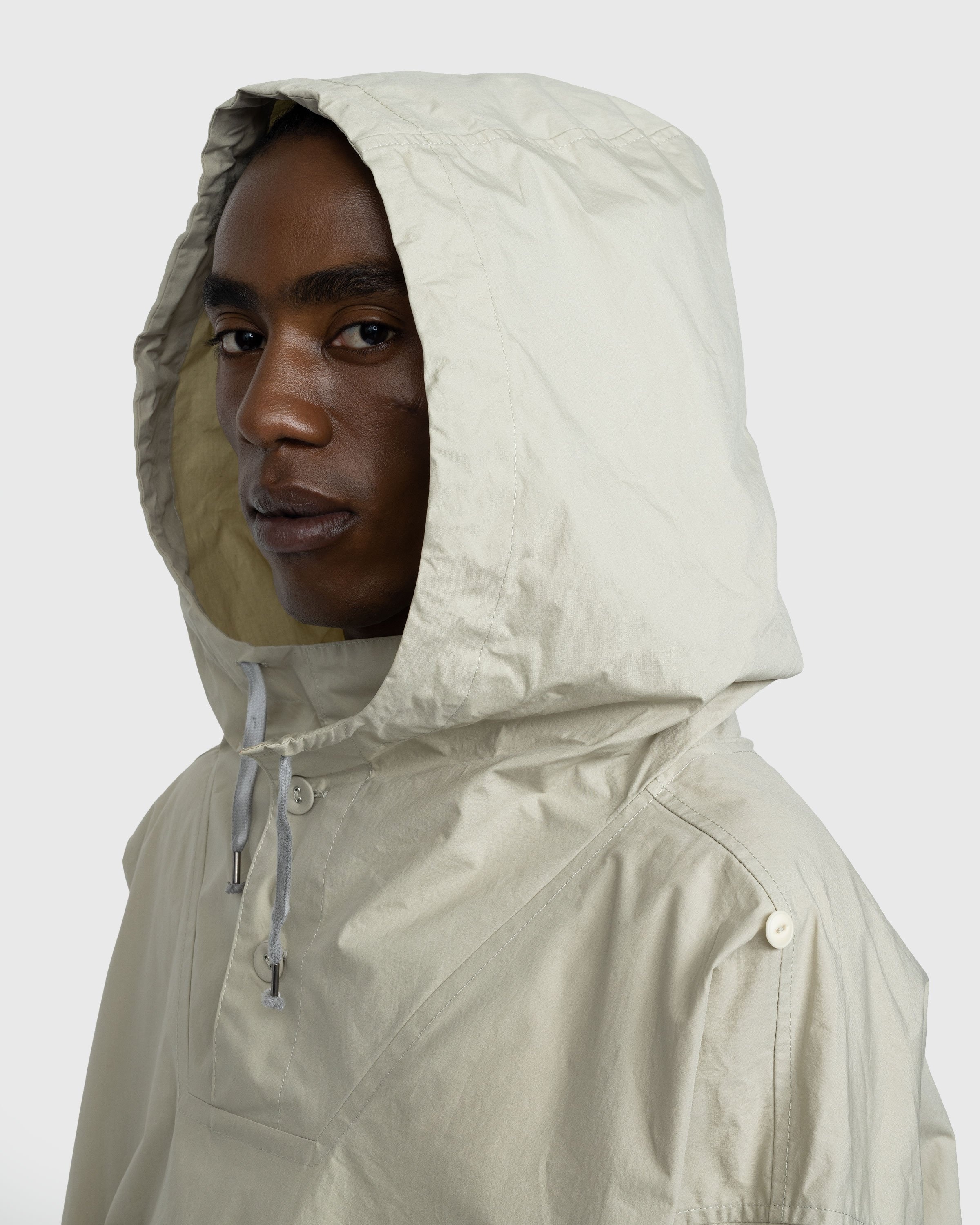Maison Margiela – Coated Cotton Hooded Jacket Cream - Outerwear - Beige - Image 5