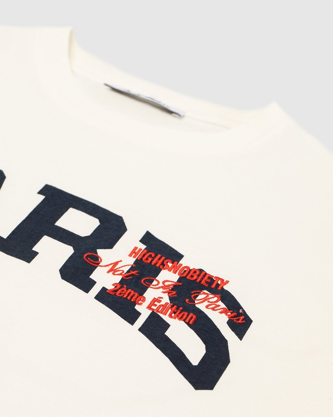 Highsnobiety – Not In Paris College Logo T-Shirt White - Tops - White - Image 3