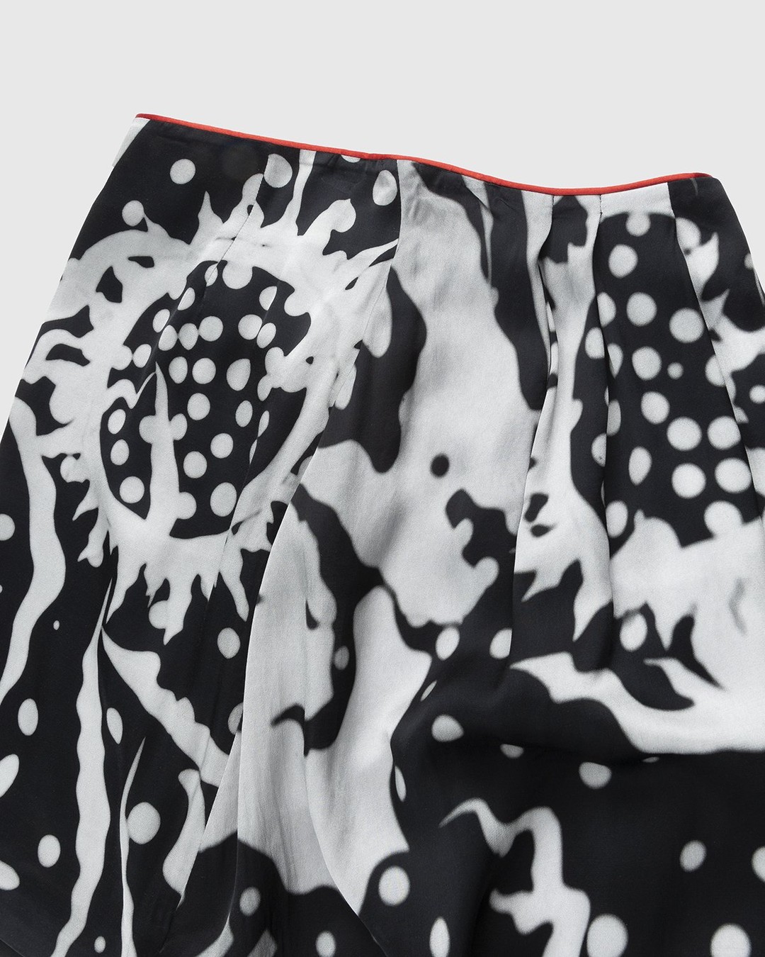 Honey Fucking Dijon x Steven Arnold – Drapy Satin Asymmetrical Woven Skirt - Skirts - White - Image 5