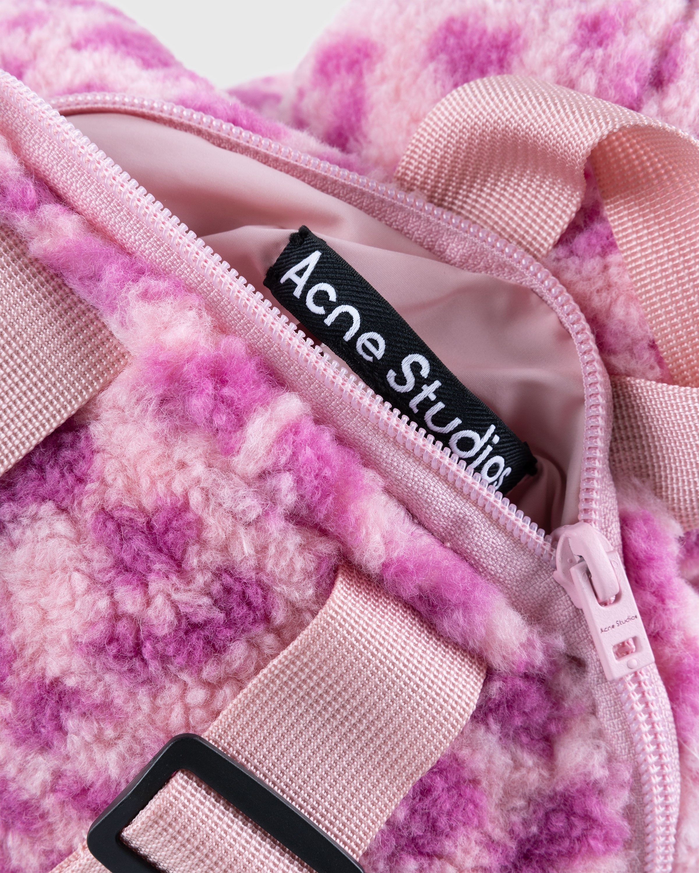 Acne Studios Arfust Teddy Bear Backpack in Pink